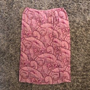 Oscar by Oscar de la Renta silk skirt